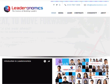 Tablet Screenshot of leaderonomics.org